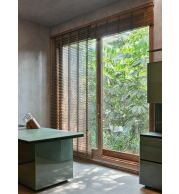 Natural Solid Wood Slide,2/3 track, 39.5mm glass, Natural wood finish color,STD lock, Weather-Resistant.